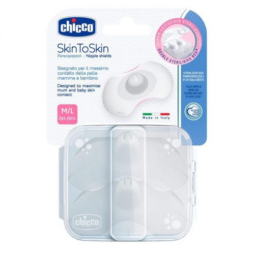 CHICCO bimbóvédő SkinToSkin szilikon 2 db, M/L