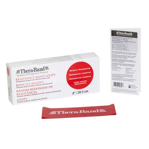 Thera-Band gumiszalag hurok 20,5 cm piros közepes