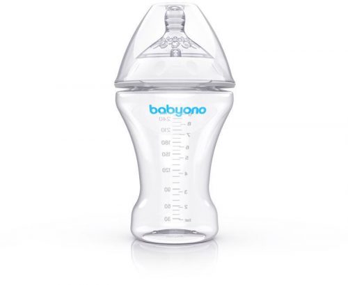 BABYONO Természetes szoptatós antikolikus palack 260 ml