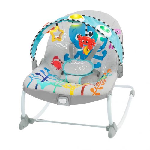 BABY EINSTEIN Zenés vibrációs nyugágy Kick to It Opus 18 kg-ig