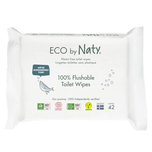 ECO BY NATY nedves WC törlőkendő Sensitive Eco 42 db