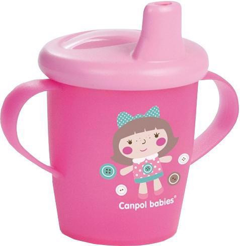 CANPOL BABIES TOYS 250ml ki nem önthető bögre - rózsaszín