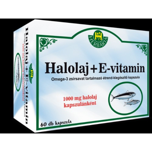 Halolaj+E Vitamin Lágyzselatin Kapszula 60X