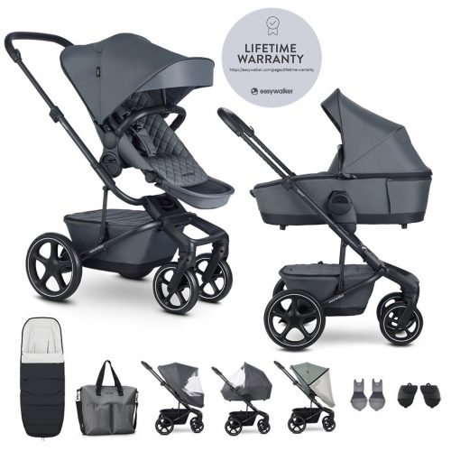 EASYWALKER Kombinált babakocsi Harvey⁵ Premium Mineral Grey XXL RWS