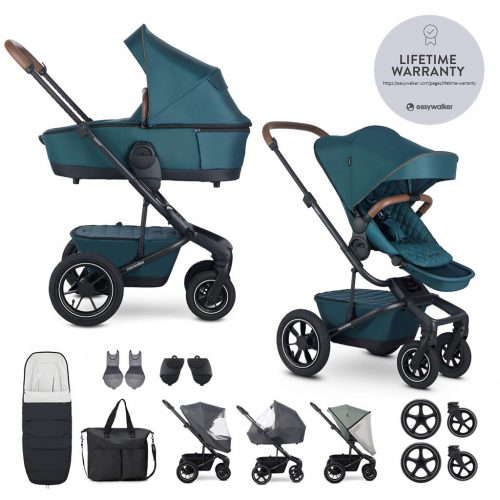 EASYWALKER Kombinált babakocsi Harvey⁵ Premium Jade Green XXL AIR