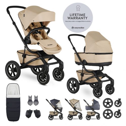 EASYWALKER Szett XXL kombinált babakocsi Jimmey Air Sand Taupe kiegészítőkkel