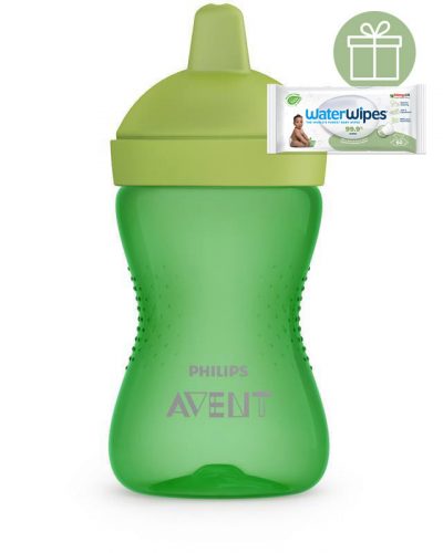 Philips AVENT SCF804/03 Kemény itatófejes pohár 300 ml ZÖLD+WW Soapberry 60db