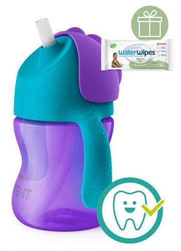 Philips AVENT SCF796/02 Itatópohár rugalmas szívószállal 200ml lányos+WW Soapberry 60db